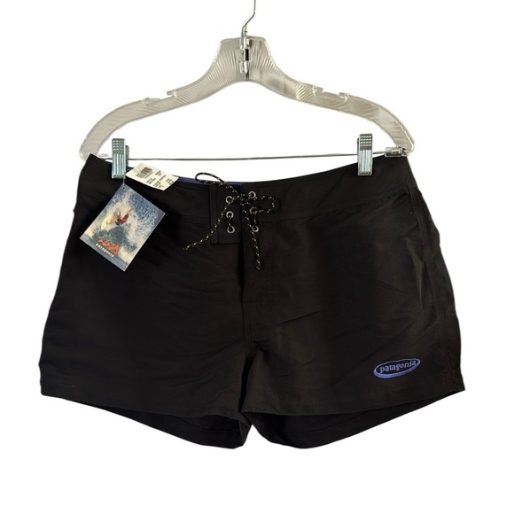 VTG Y2K Patagonia Board Shorts Low Rise Swim Trunks Nylon Womens 11 New - Picture 1 of 4